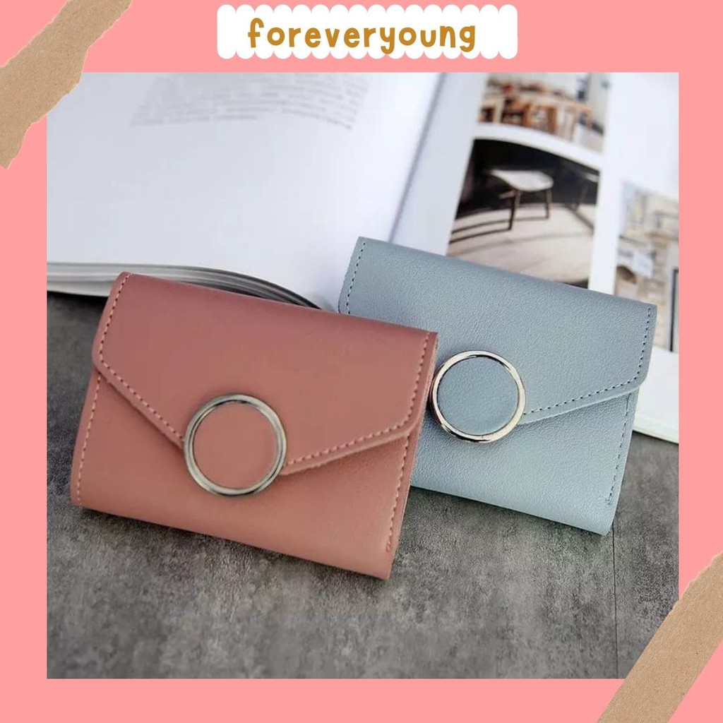 ( Fy ) Dompet Forever Young 117G Dompet Wanita Lipat Cantik Dompet Import Real Pict