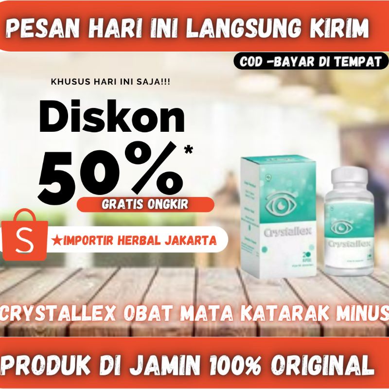 CRYSTALLEX obat mata asli minus katarak rabun original