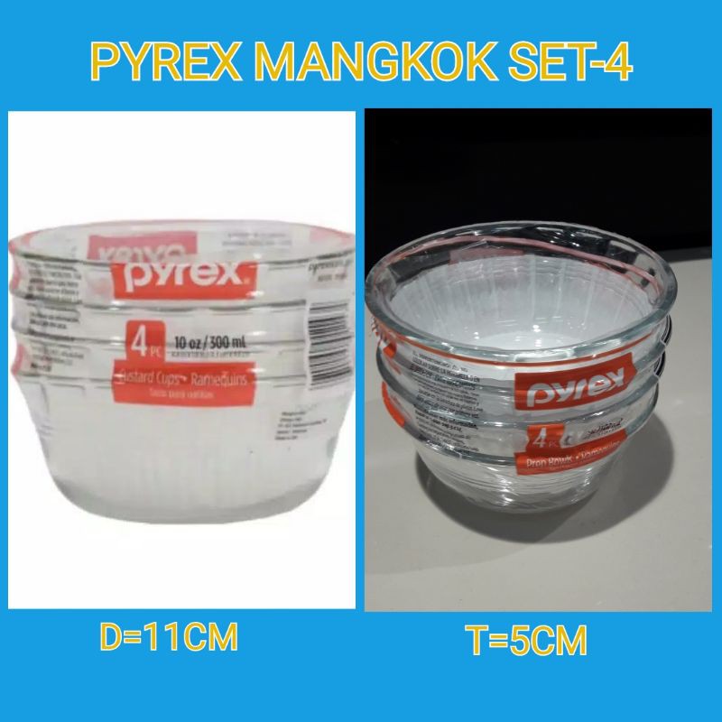 PYREX MANGKOK 300ML SET4