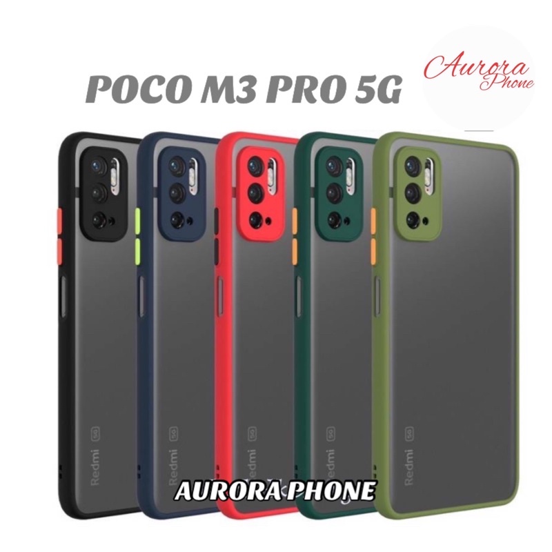 Poco M3 Pro 5G Frosted Camera Protection Casing Poco M3 Pro 5G / Casing Frosted Poco M3 Pro 5G / Sof