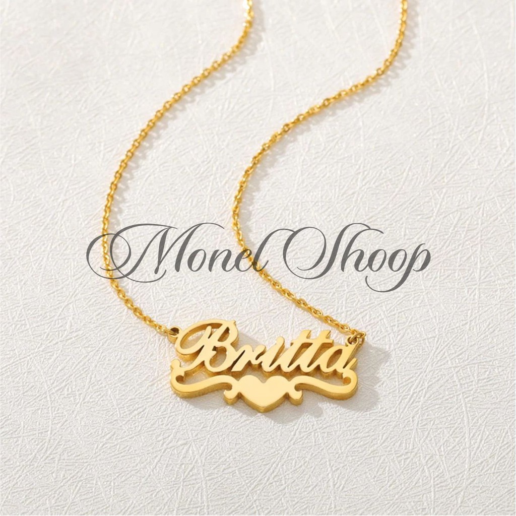 Kalung Love Ukir nama sendiri