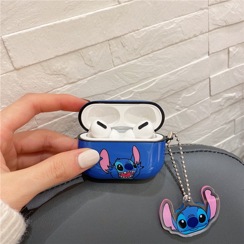 Stitch Casing Silikon Kompatibel Untuk Airpods1 2 3 pro Bluetooth Wireless earphone Case