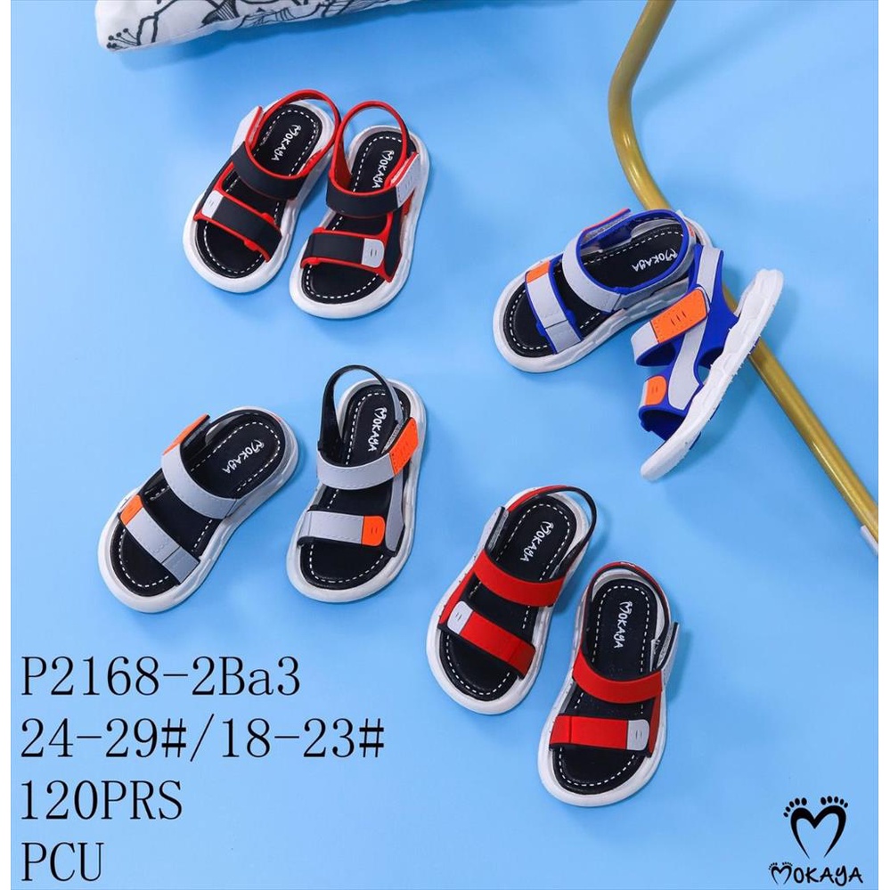 Sandal Let Gunung Karet Jelly Anak Cowok Ban 2 Polos Keren Lucu Trendy Import Mokaya / Size 24-29 (P2168-2Ba3)