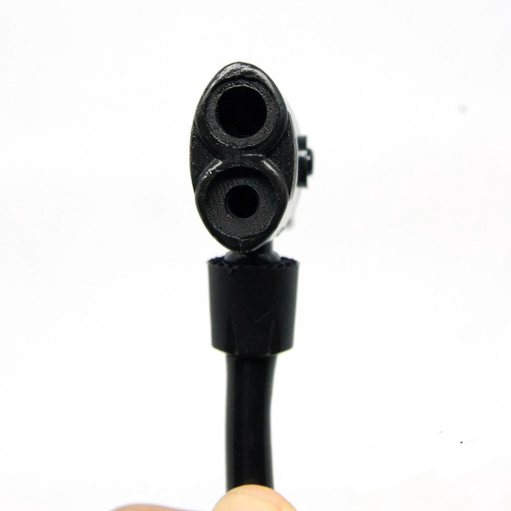 Selang Pompa Ban Angin Sepeda dan Motor Pentil Dobel Schrader dan Presta Selang + cop pompa 2 Fungsi tabung model drat besi pompa sepeda