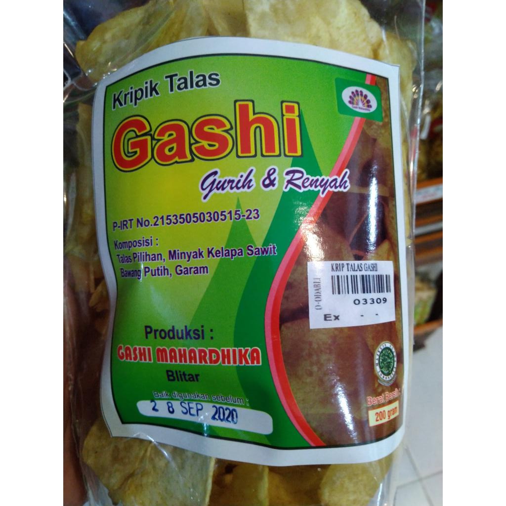 

Kripik Talas Gashi Gurih