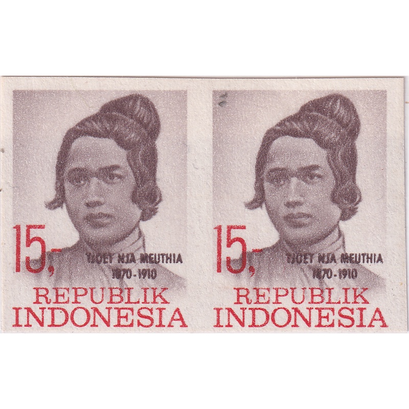 

Prangko Indonesia 1969 - National Independence Heroes - Imperf, Different Color