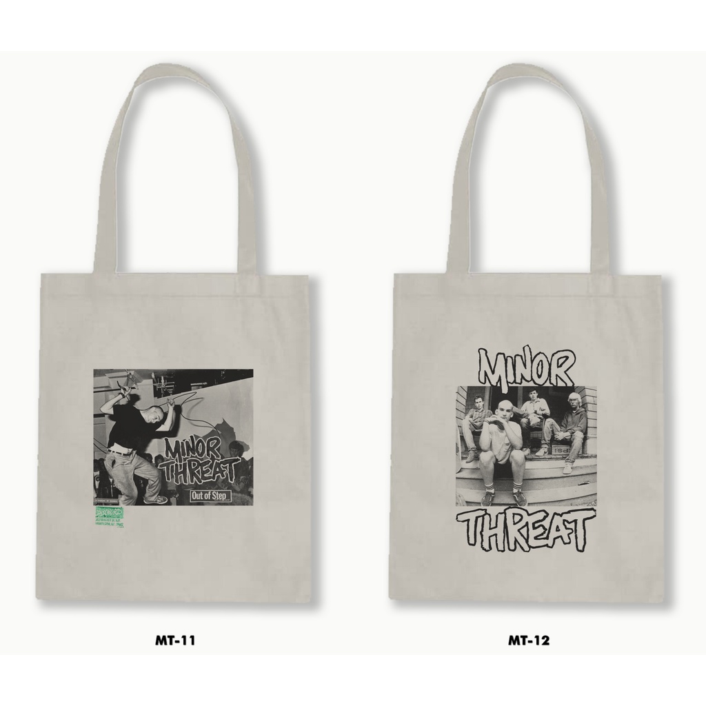 TOTE BAG BLACU - MINOR THREAT 01