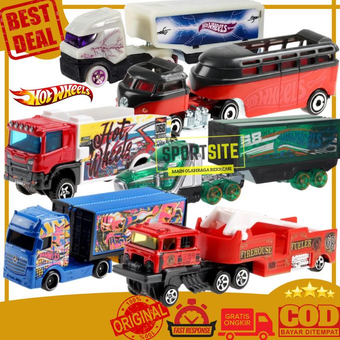 DIECAST HOT WHEELS TRAILER TRUCK DIECAST MAINAN DIE CAST MOBILAN HOTWHEELS DISCOUNT