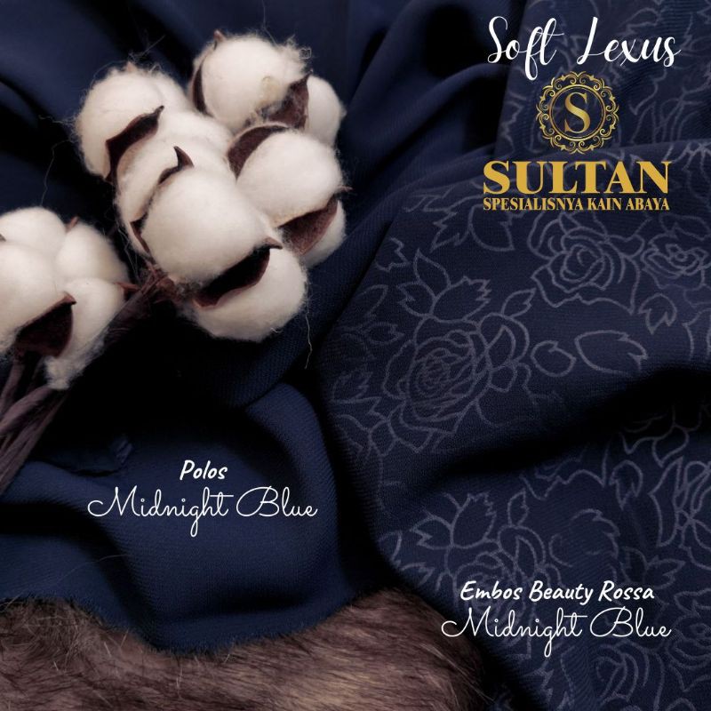 50CM EMBOS BEAUTY ROSSA SOFT LEXUS MIDNIGHT BLUE KAIN SULTAN