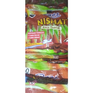 Susu raos NISMAT 3 in 1 rasa coklat 10 sachet
