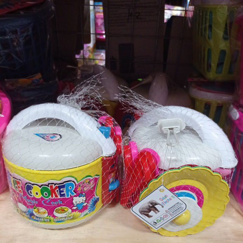 MAINAN MEJIKOM RICE COKER + PIRING SENDOK MURAH