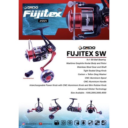 Alat Pancing Reel Pancing Daido Fujitex Sw Salt Water Katrol Rel Ril Kerekan Rill Rell Power Handle
