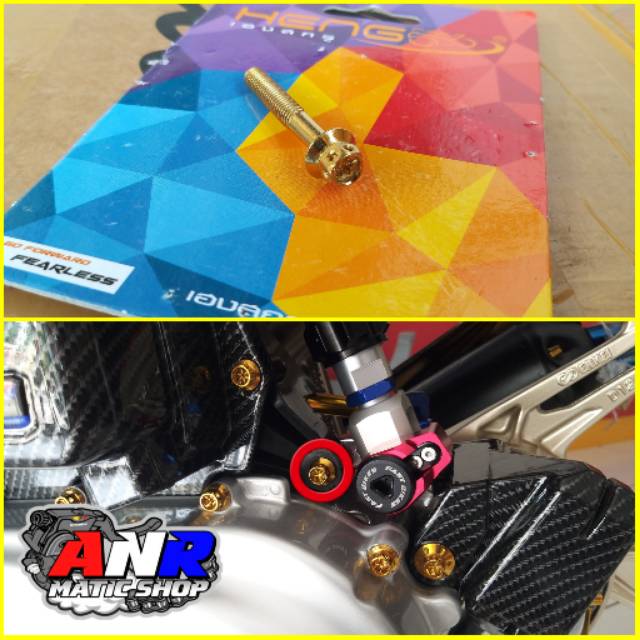 Baut dudukan filter beat scoopy vario 110 fi esp Probolt stainless stell Heng thailand
