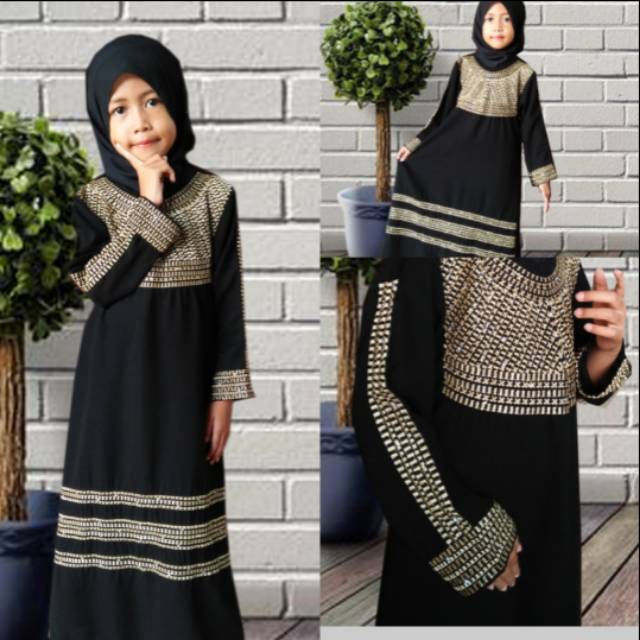 COD gamis abaya anak Arohi