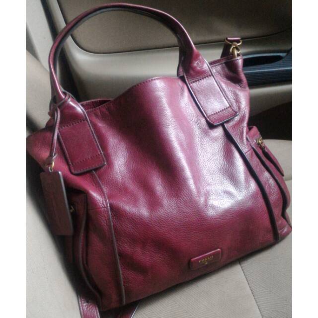 Fossil Emerson Maroon Large