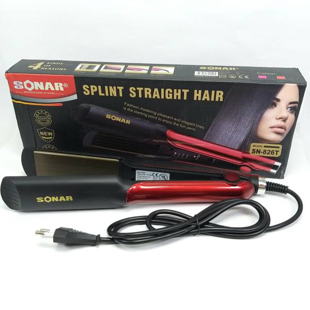  Catok  Rambut  Sonar  SN 826 Catokan Lurus Curly Catok  