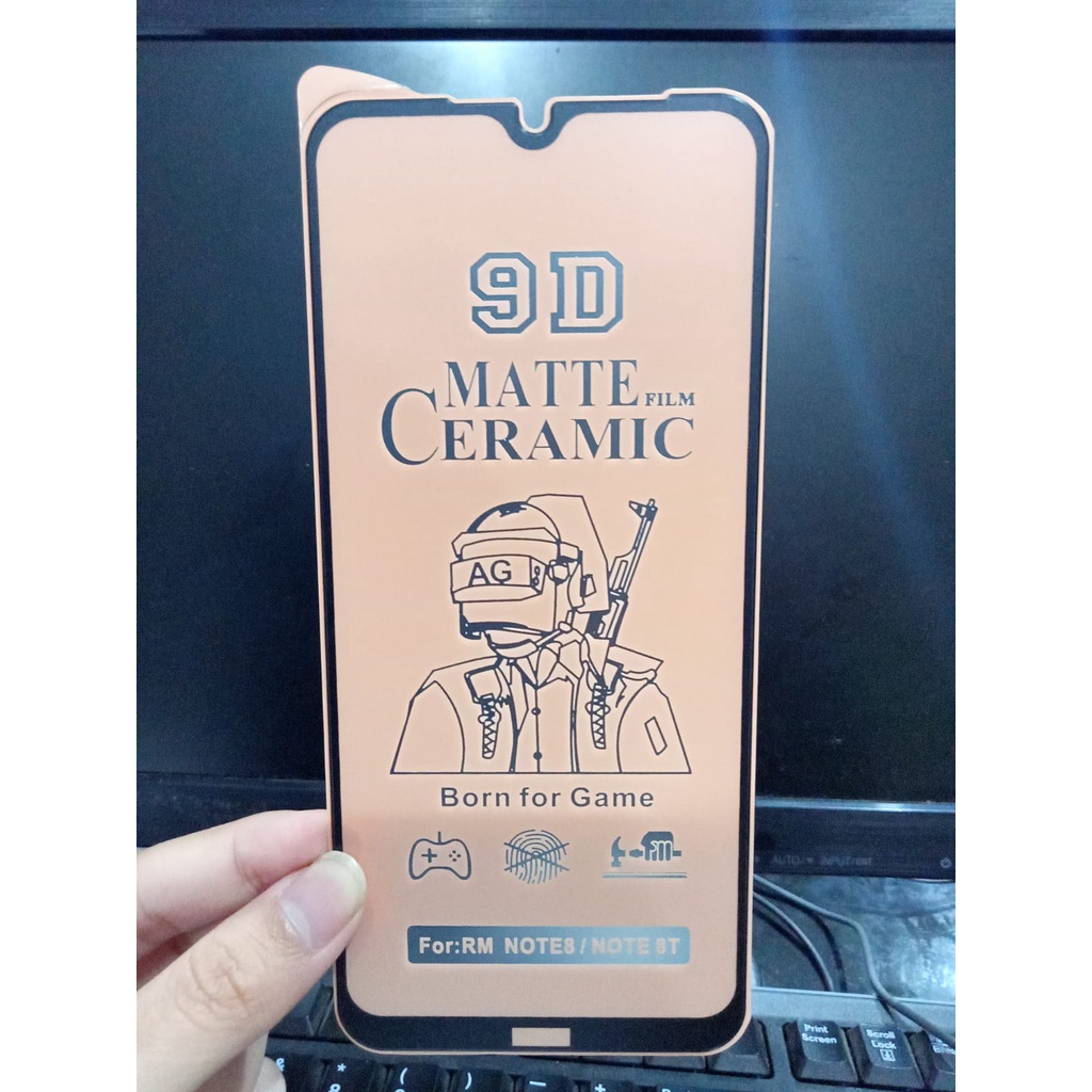 CMF Ceramic Matte Redmi Note 8 Pro Redmi Note 8 Full Screen Anti Gores Keramik Anti Minyak