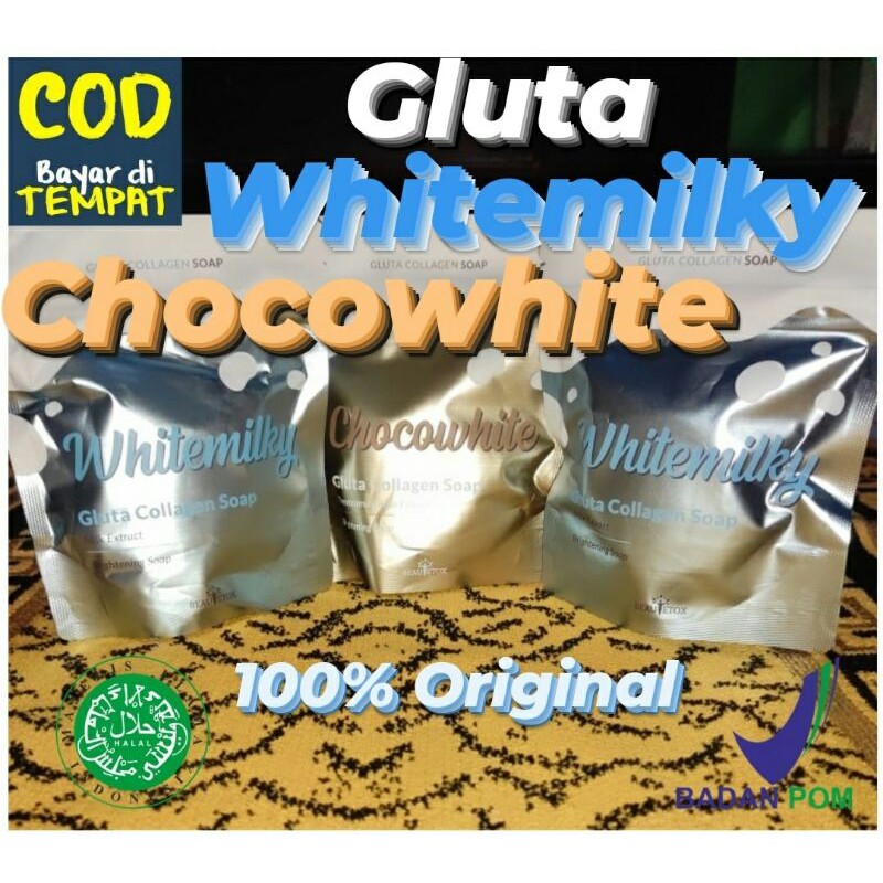Gluta Collagen Soap Beautetox / Gluta Collagen Soap Chocolate / Gluta Collagen Soap Whitemilky