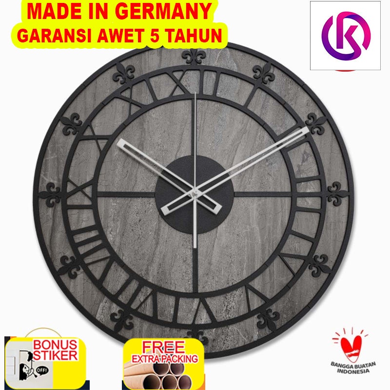 

Terlaris Jam Dinding Besar - FLEUR MOTIF - ELEGANT GREY MARBLE - Diameter 42 CM