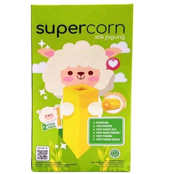 

Supercorn stick jagung VARIAN CHEESE DAN JAGUNG MANIS halal tanpa pemanis dan pewarna buatan