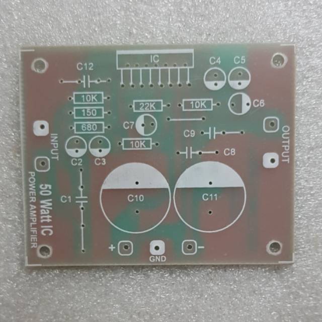 PCB POWER IC TDA7294 50 Watt mono bahan Fiber