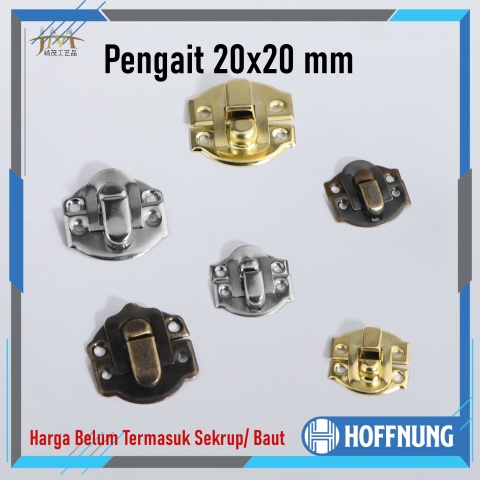 Kunci Pengait Box 20 x 20 mm Gembok Box Kuncian Kotak Mahar Seserahan