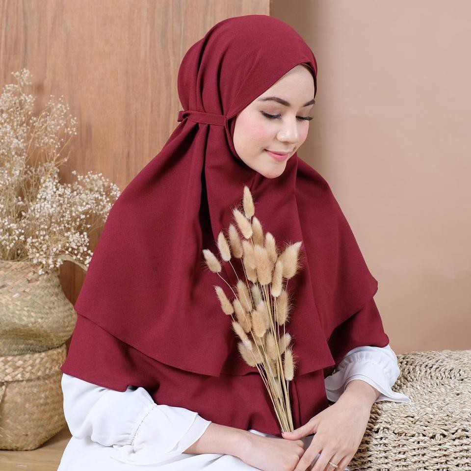 Alny Hijab - Hijab bergo Maryam 2 layar diamond Italiano / bergo diamond 2 layer