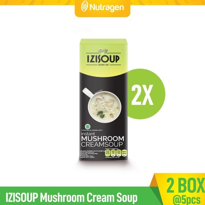 

[COD] [TOKOCABANG] IZISOUP Instant Mushroom Cream Soup (2 box) [COD]