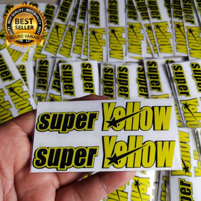 

stiker cutting SUPER YELLOW isi 2 kualitas ter baik ter murah