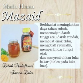 

madu hutan mazaid lebah multifora 250 Gram