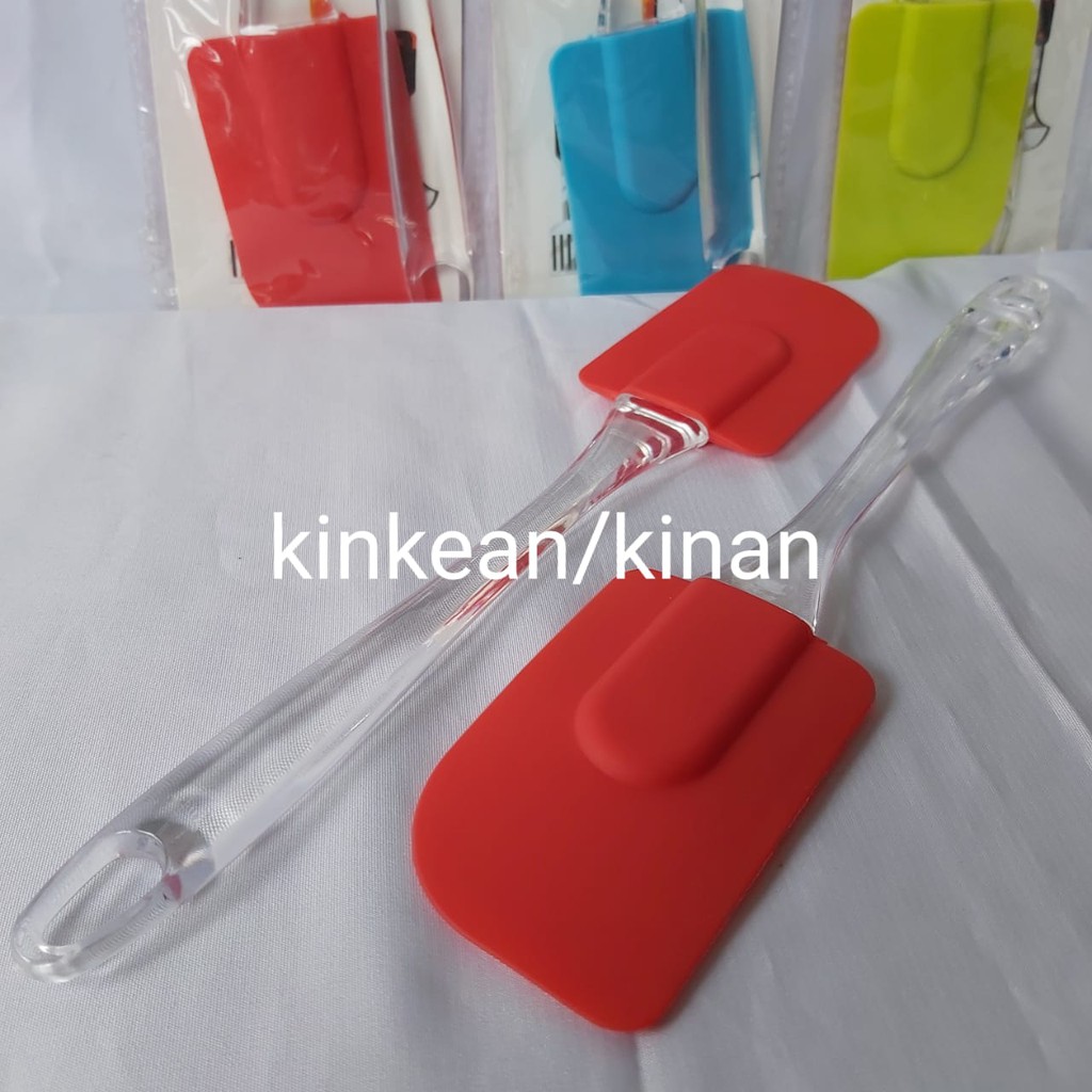 Spatula &amp; Kuas Karet Silikon Silicon 1 Set isi 2