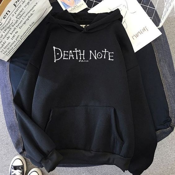 MYSTIQUE.ID-HOODIE DEATH NOTE LUCU DAN AESTHETIC