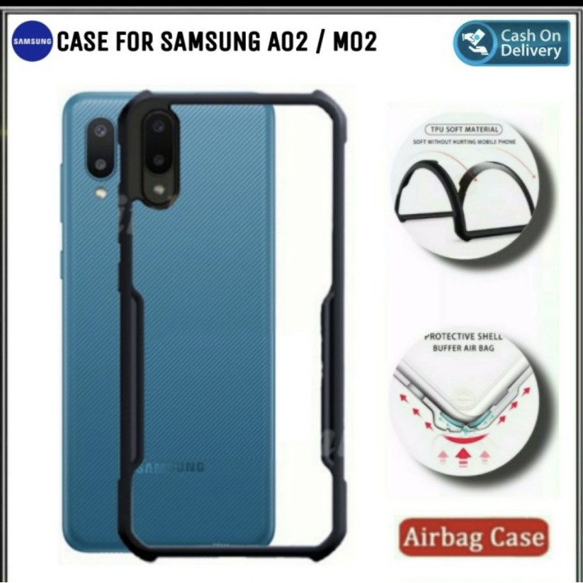 Samsung A03 / A03 Core /A03s / A02s / A02 / M02 Hard Case Armor Shockproof Bumper Transparant