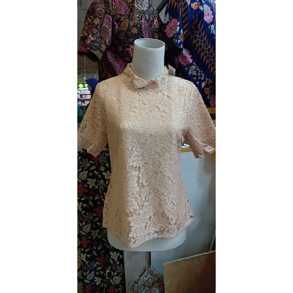 Atasan Kebaya Shanghai Modern coksu/brukat/pakain pesta/moderen wanita/kebaya wisuda/ warna coksu