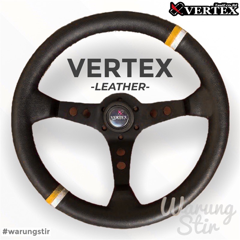 STIR RACING VERTEX LEATHER - VERTEX STEERING WHEEL LEATHER - STEER VERTEX CELONG