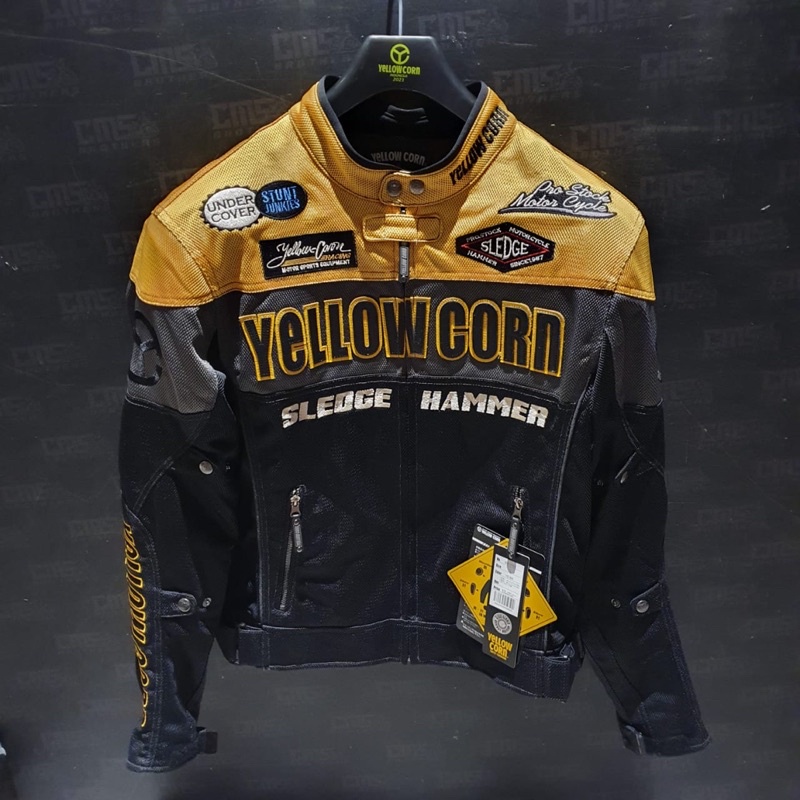 Jacket Motor Yellow Corn YB - 1114 Black Yellow Touring Original