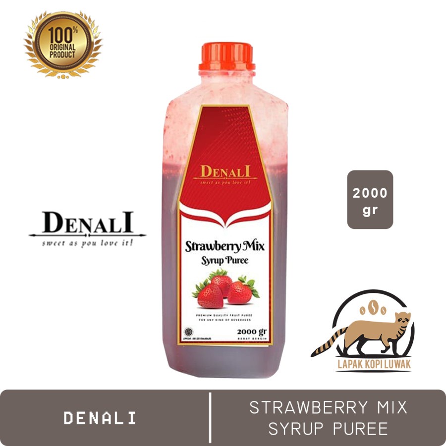 

Denali Fruit Mix Puree rasa Strawberry 2 Kg