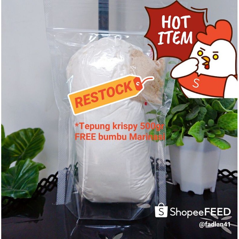 

Tepungfriedchicken/Tepungayamkrispy/Tepungserbaguna rasa Original 500gr