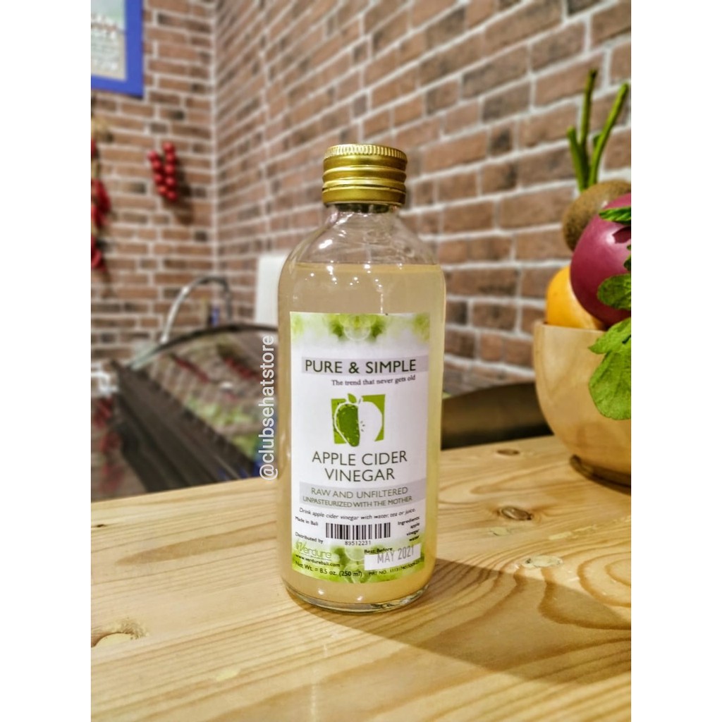 

Pure & Simple - Apple Cider Vinegar ( Cuka Sari Apel ) 250Ml