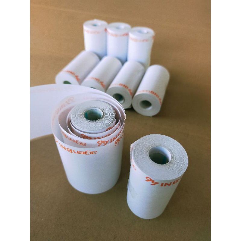 Kertas Thermal Logo Agen BNI 46 57x30/58x30 Printer Bluetooth