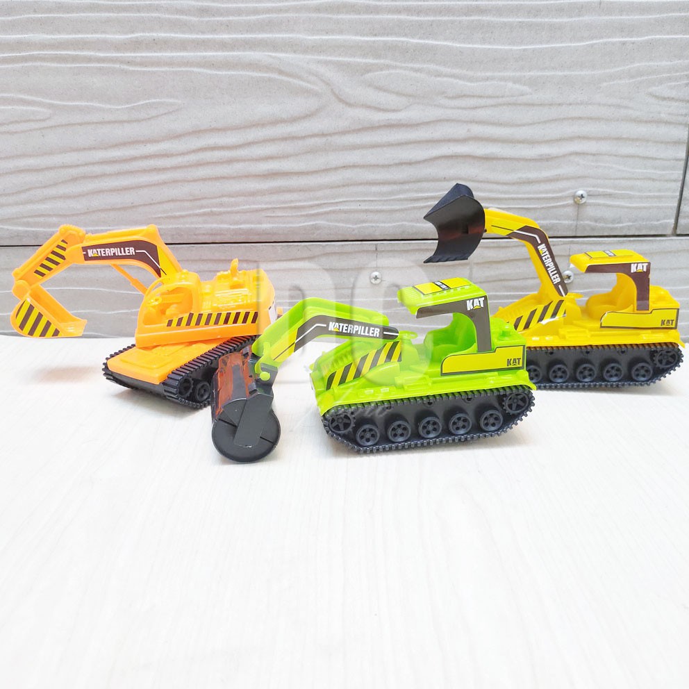 Super Builder 3in1 ISI 3 MOBIL Mainan Truk Konstruksi Excavator Buldozer Roller