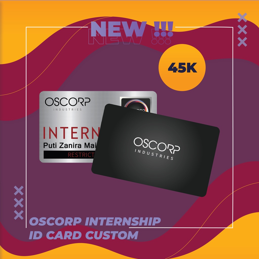

(TANYA STOK DAHULU!) | Oscorp Internship ID Card Custom | The Amazing Spiderman