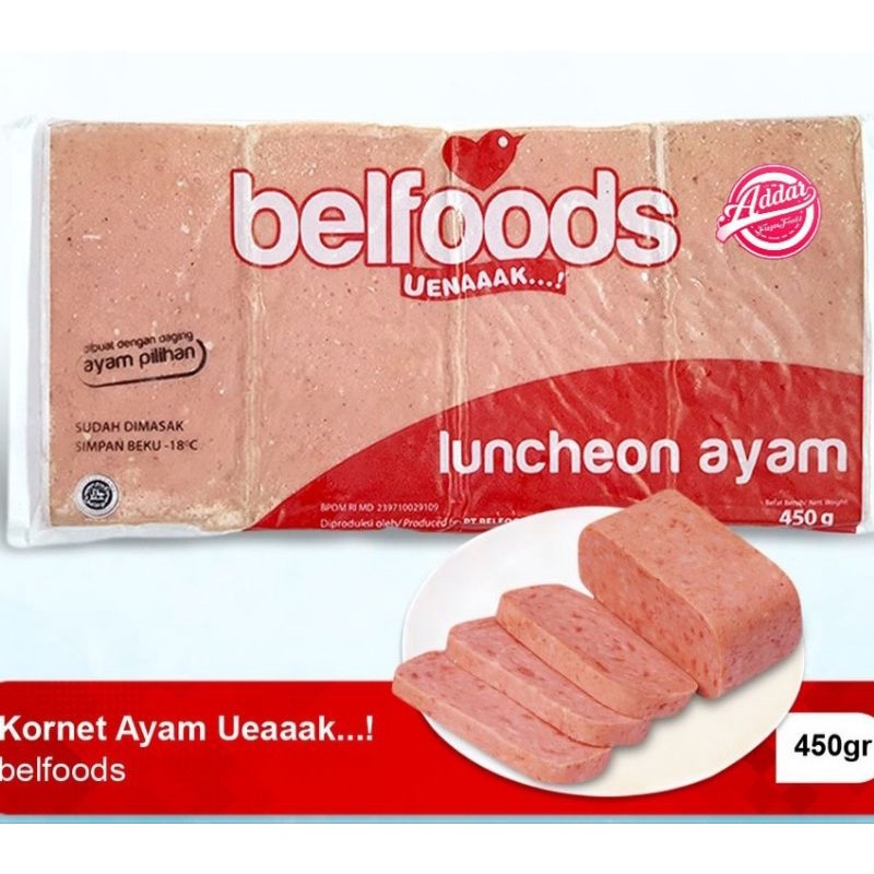 

Belfoods Luncheon Ayam / Kornet Ayam 450gr