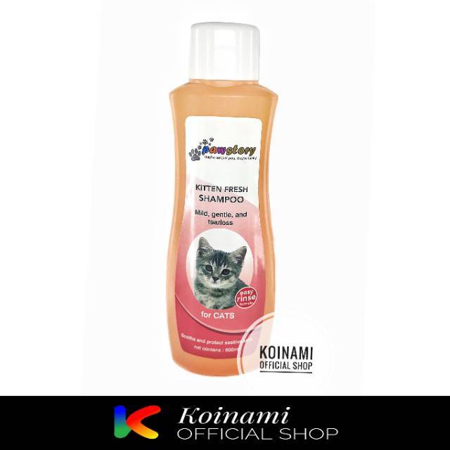 PAWSTORY KITTEN FRESH 600ml / shampo kucing / grooming / hewan / pet / wangi / mandi