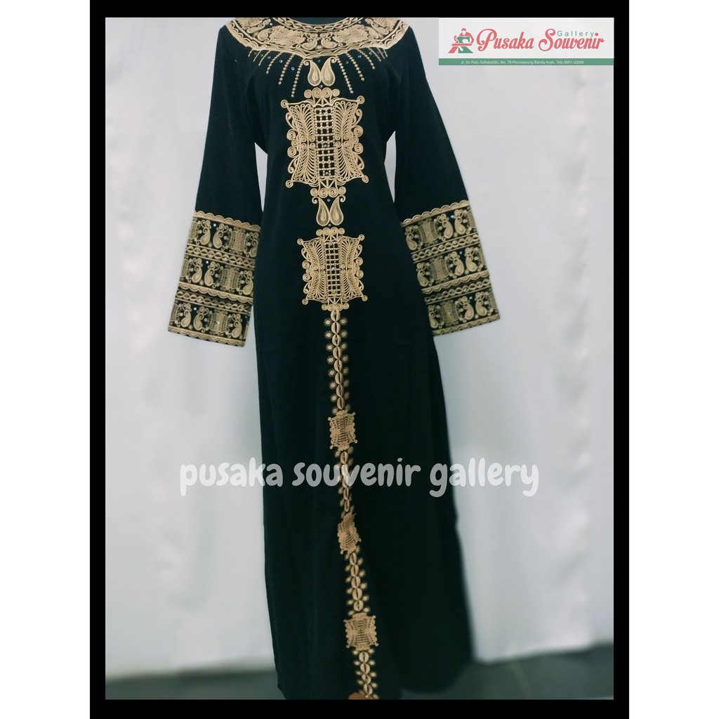 BAJU GAMIS WANITA MOTIF KHAS ACEH | Gamis PA Baris