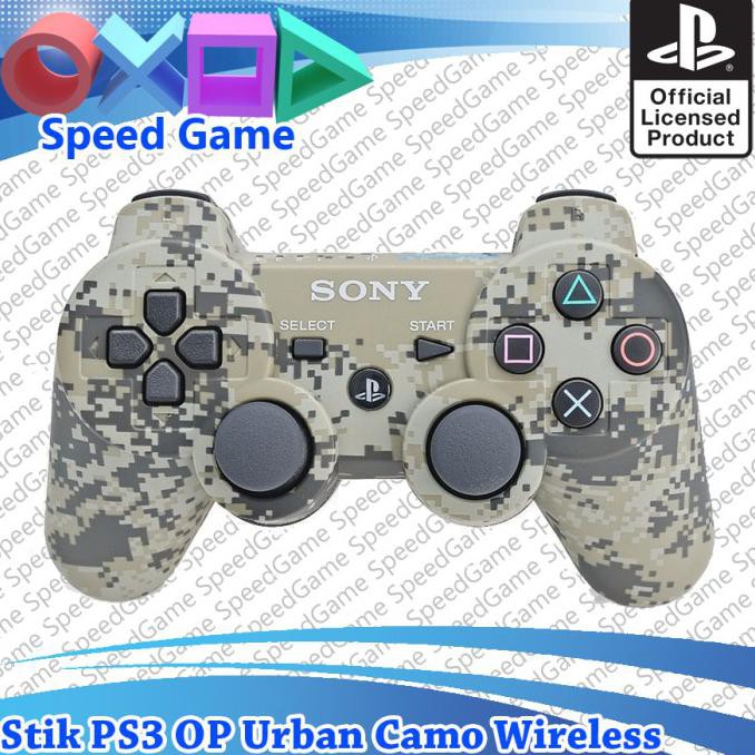 Stick Stik Ps3 Wireless Original Pabrik Army Urban Camo - Non Packing