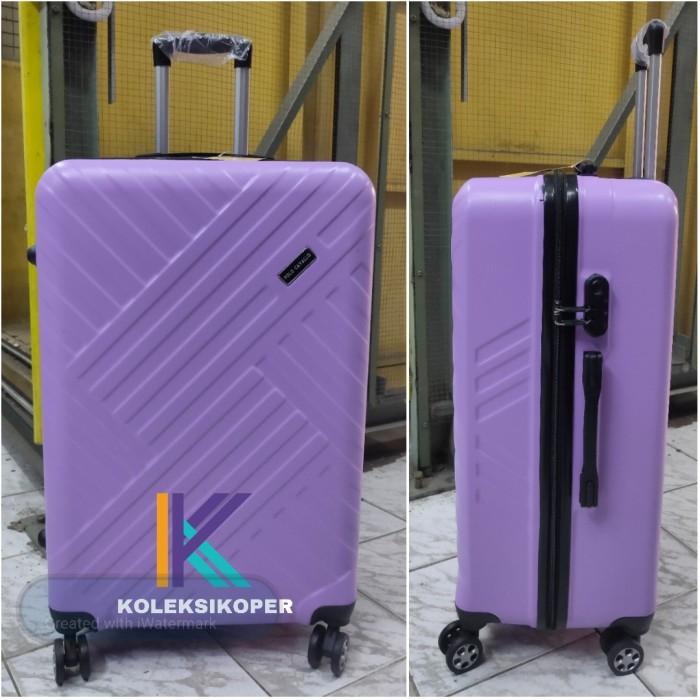 Koper Import Polo Fiber Ungu Ukuran Paling Besar 28 Inchi Roda Putar