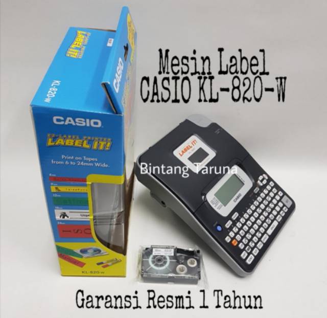 Printer Label Casio KL-820 Mesin Label Printer Casio KL-820-W Label IT Printer Casio KL-820W