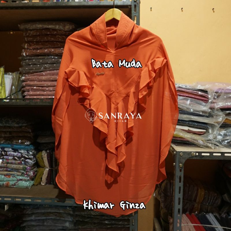 Jilbab Khimar Ginza ORIGINAL Bayza Hijab Sayra Group-Bata Muda