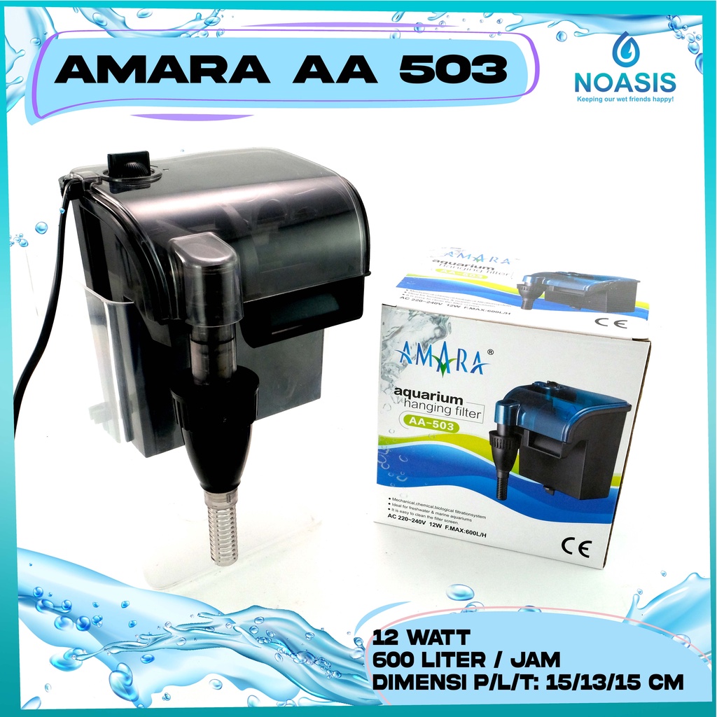 HANG ON FILTER AMARA AA 503 / AA-503 FILTER GANTUNG AQUARIUM AQUASCAPE